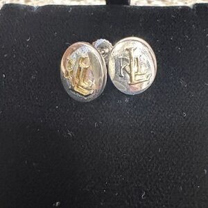 Goldand Silvertone Lauren Ralph Lauren stud Earrings